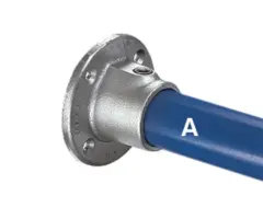 Kee Klamp fot/vegg/takfeste for stående 48mm rør