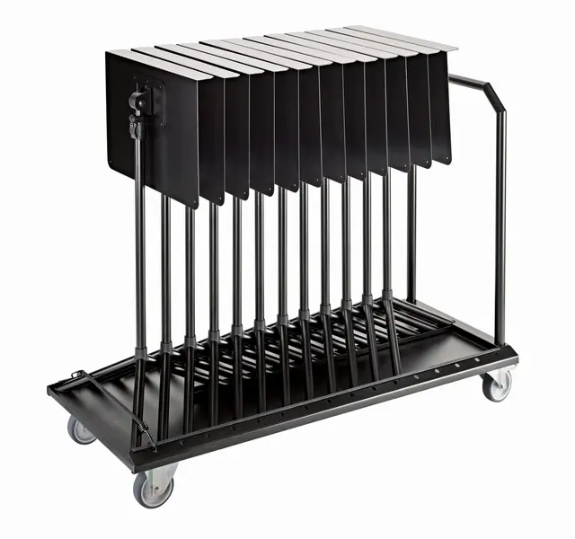 K&M 11934 Tralle for 12 Notestativ passer "Overture", 119x51cm,18Kg 