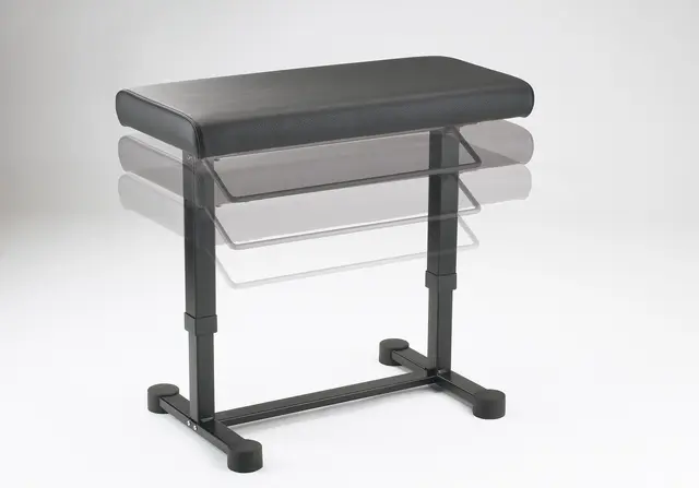 K&M 14080 Keyboard bench UPLIFT 45-60 cm Black sky seat, pneumatic spring 