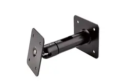 K&amp;M 24185 Høyt. Veggmnt, 10 Kg black, cable guide