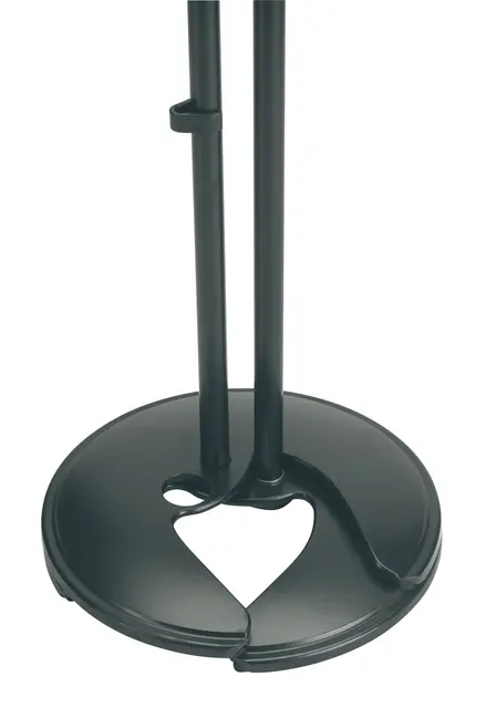 K&M 26075 Mic stat ONE hand, Rund base stackable, U/GALGE 