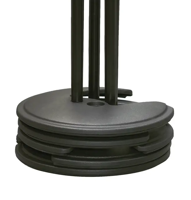 K&M 26075 Mic stat ONE hand, Rund base stackable, U/GALGE 