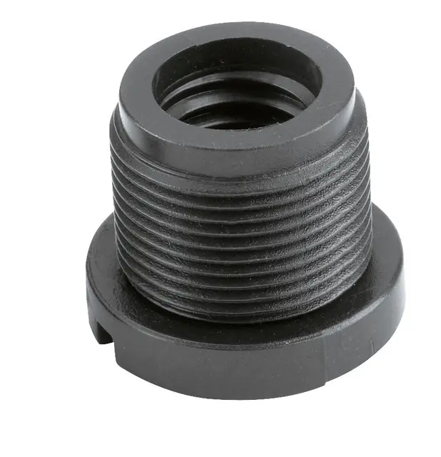 K&M 85045 Thread adapter 3/8" to 5/8", black 