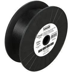 Kordz ONE Balanced Audio Cable Shielded 2C 22AWG, LSZH, black, 100m