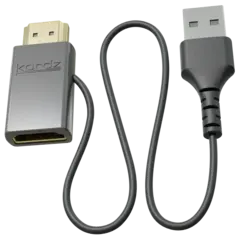 Kordz PRO HDMI 5V Power Injector 48Gbps passthrough, USB-A 5V input, 0.5m