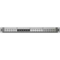 Kordz PRO Modular Keystone Patch Panel 24 port, 1 rack unit, powder-coated