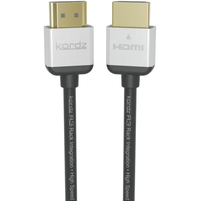Kordz R.3-HD 18Gbps Passive HDMI Cable 18Gbps, TPE, charcoal, 0.3m 
