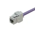 Kordz Cat6A Shielded Keystone RJ45 23AWG, metallic, easy to terminate