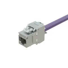 Kordz Cat6A Shielded Keystone RJ45 23AWG, metallic, easy to terminate