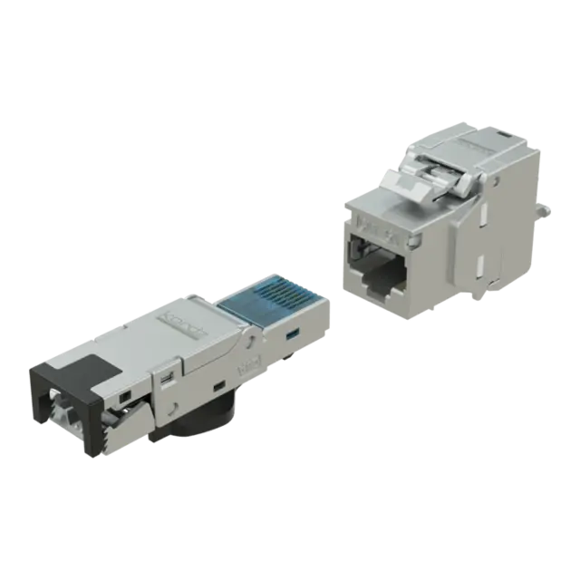 Kordz Cat6A Field Termination RJ45 Plug PRS, 23AWG, Zinc-alloy Die-cast 