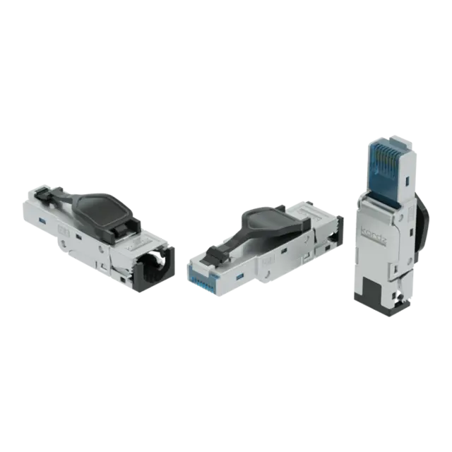 Kordz Cat6A Field Termination RJ45 Plug PRS, 23AWG, Zinc-alloy Die-cast 