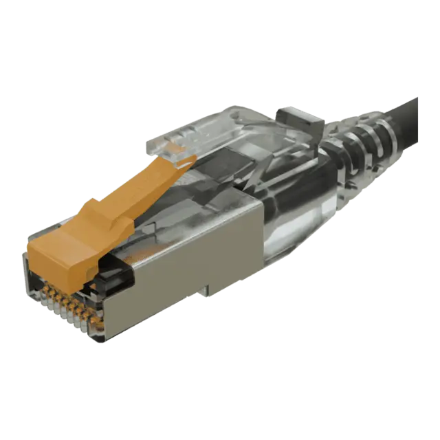 Kordz PRS-SCRJ Cat6A Shielded RJ45 Crimp Connector, 28AWG, clear, 100 pcs 