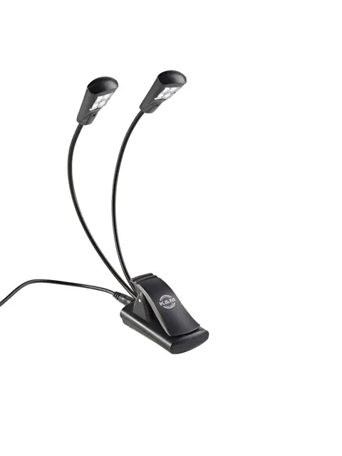 K&M 12245 Music Stand Light 2 flexible goosenecks 