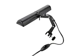 K&amp;M 12260 Notestativlys, sort, m/kabel, Double music stand light