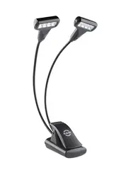 K&amp;M 12273 Notestativlampe. 2 x 4 LED lys Music stand light »Double4 LED T-Model
