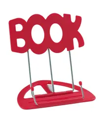 K&amp;M 12440 UNI-BOY »BOOK« STAND red Uni-Boy Book stand