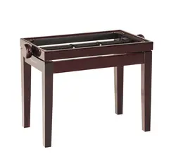 K&amp;M 13751 Pianobenk tre-ramme, mahogny Piano bench - wooden-frame