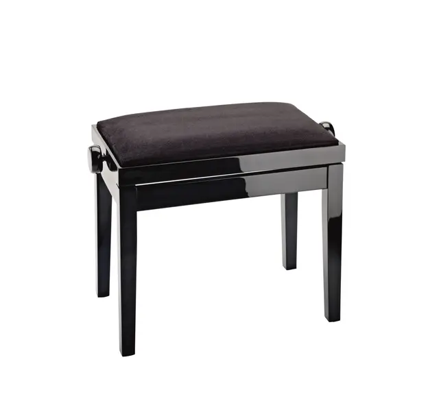 K&M 13901 Pianostol. Sort fløyel Piano bench 