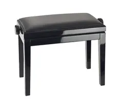 K&amp;M 13990 Pianostol. Sort imitert skinn Piano bench