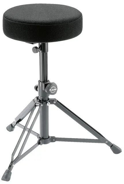 K&M 14016 Trommestol, sort stoff Drummer's throne 