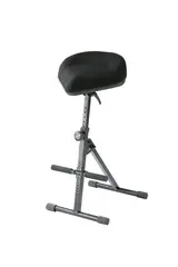 K&amp;M 14046 Stol, sort stofftrekk Pneumatic stool