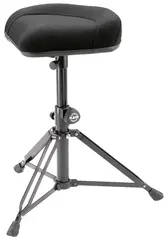 K&amp;M 14056 Trommestol "Nick" sort stoff Drummer's throne »Nick«
