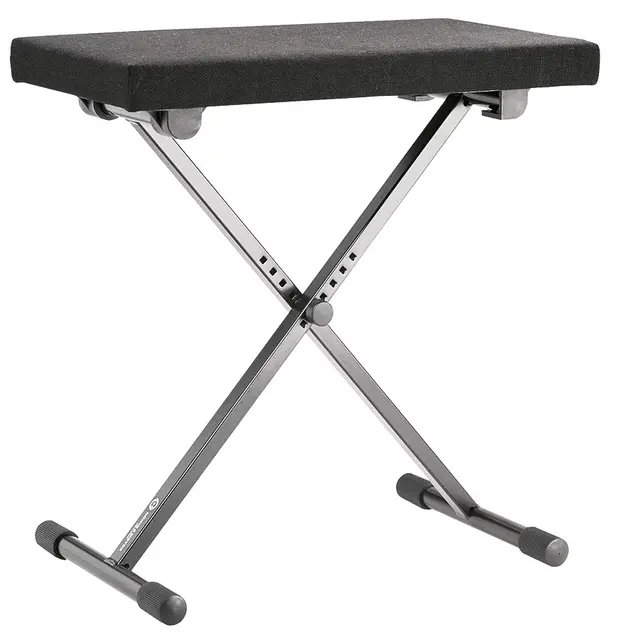 K&M 14066 Keyboard bench black fabric Keyboard bench 