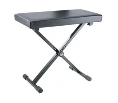 K&amp;M 14075 Keyboard bench black leather Keyboard bench