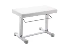 K&amp;M 14080 Pianobenk, imitert skinn, hvit Piano bench »Uplift«