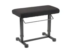 K&amp;M 14081 Pianobenk sort stoff Piano bench »Uplift«