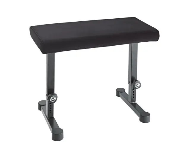 K&M 14086 Pianobenk sort stoff Piano bench 