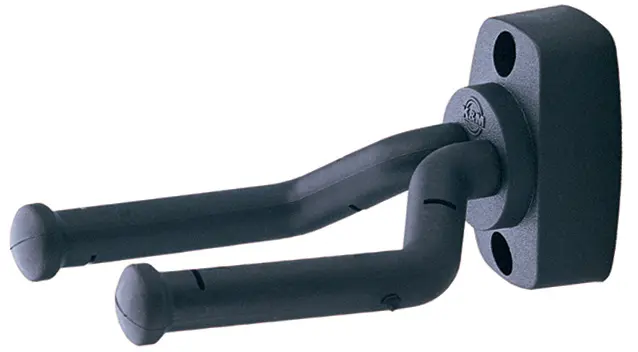 K&M 16280 Veggstativ for gitar, svart Guitar wall mount 
