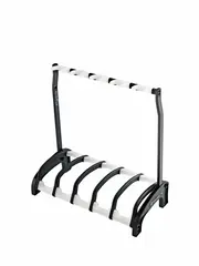 K&amp;M 17525 gitarstativ for 5 el-gitarer Five e-guitar stand »Guardian 5«