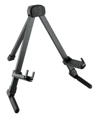 K&amp;M 17550 Gitarstativ lett vekt, svart Guitar stand »Memphis Travel«