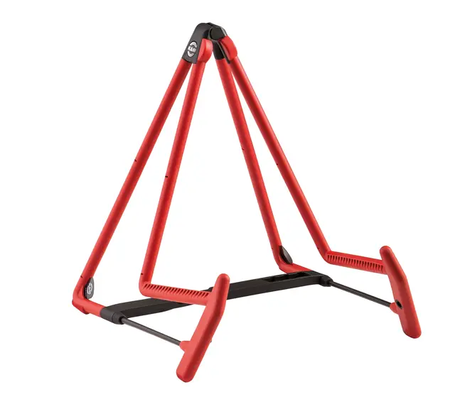 K&M 17580 A-guitar stand »Heli 2«, red A-guitar stand »Heli 2« 