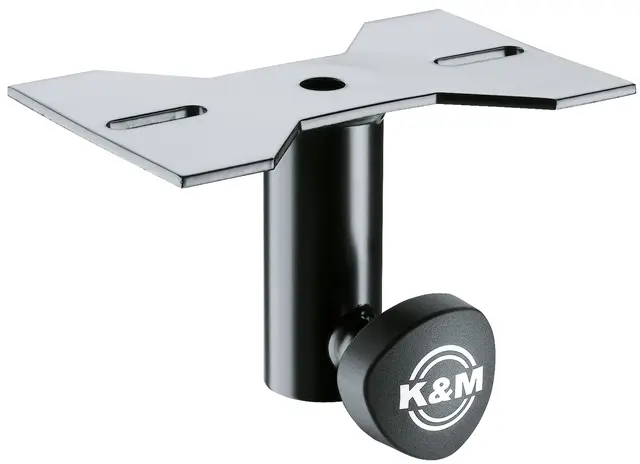 K&M 19580 Stativadapter for høyttalere, sort, for 35 mm rør 