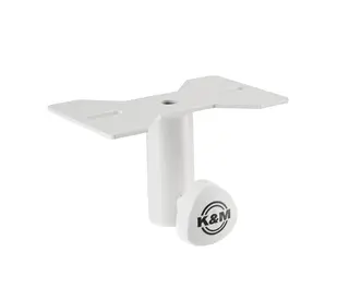 K&amp;M 19580 Mounting adapter, Pure White Attachable to speakers, ø 35 mm Flange