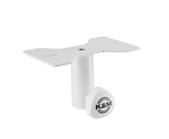 K&M 19580 Mounting adapter, Pure White Attachable to speakers, ø 35 mm Flange 