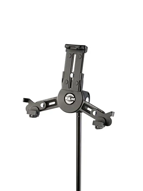 K&M 19795 Tablet PC stand holder, Black Universal Tablet Holder, 3/8" tread 
