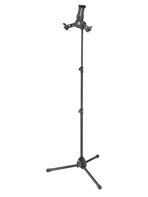 K&M 19798 Tablet PC stand, Black stand 70-155cm, Universal Tablet Holder 