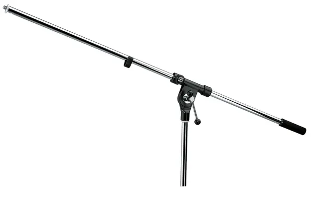 K&M 21100 Mikrofonbom, Chrome one-piece with 3/8" thread, BL: 800 mm. 