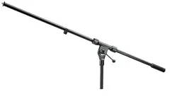 K&amp;M 21100 Mikrofonbom, svart, fast