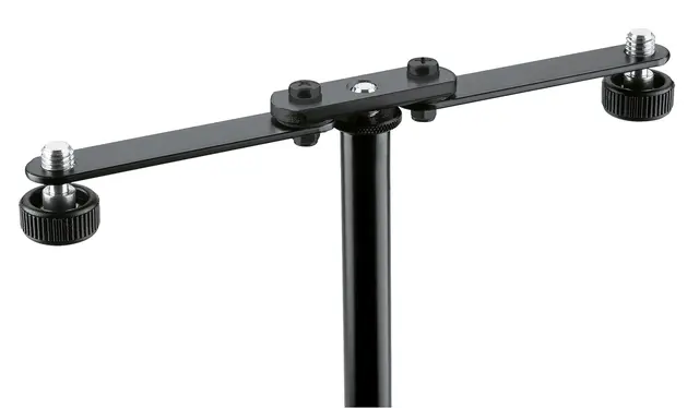 K&M 23510 Mikrofon bar sort For stereooppsett av mikrofoner 