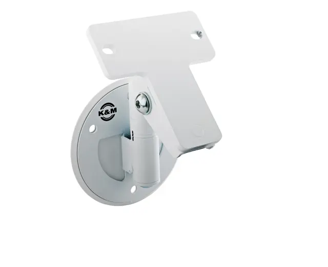 K&M 24161 Veggfeste for Genelec 4040/8040/G4/8050, hvit (pris per stk.). 