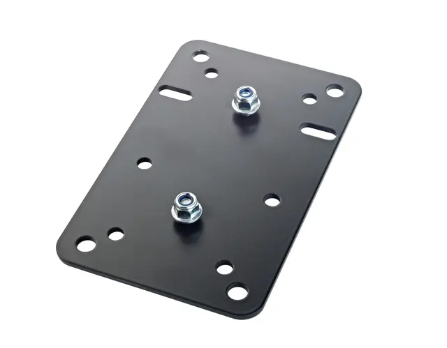 K&M 24352 Adapter panel 1, Black 