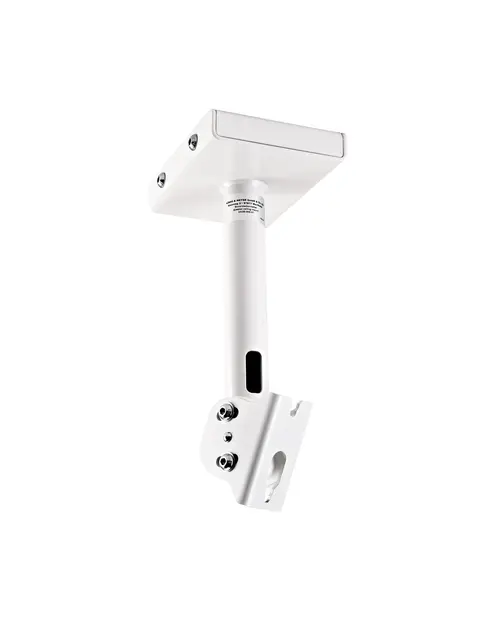 K&M 24496 Speaker ceiling mount, White Robust, swivel +/-45 °, tilt 0 to 45° 