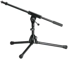 K&amp;M 25910 Mikrofonstativ lav m/fast boomarm kort ben