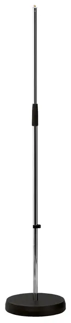 K&M 26000 Mikrofonstativ, nikkel Rund fot 