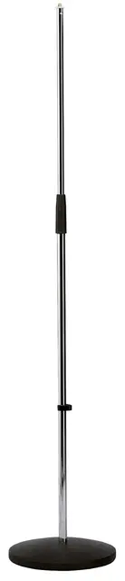 K&M 26010 Mikrofonstativ med rund for Chrome finish 