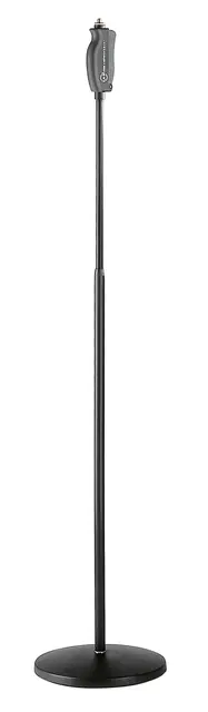 K&M 26085 Mikrofonstativ med "one hand clutch", sort finish 